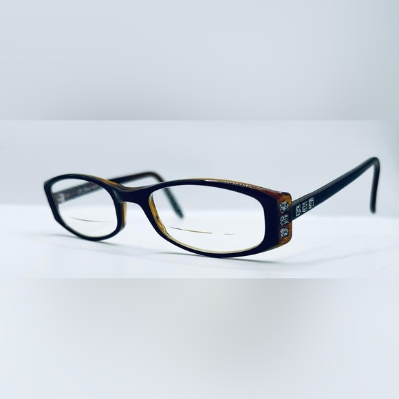 Vintage Diva 5213 Brown Oval Sunglasses Frames Only - Picture 2 of 8